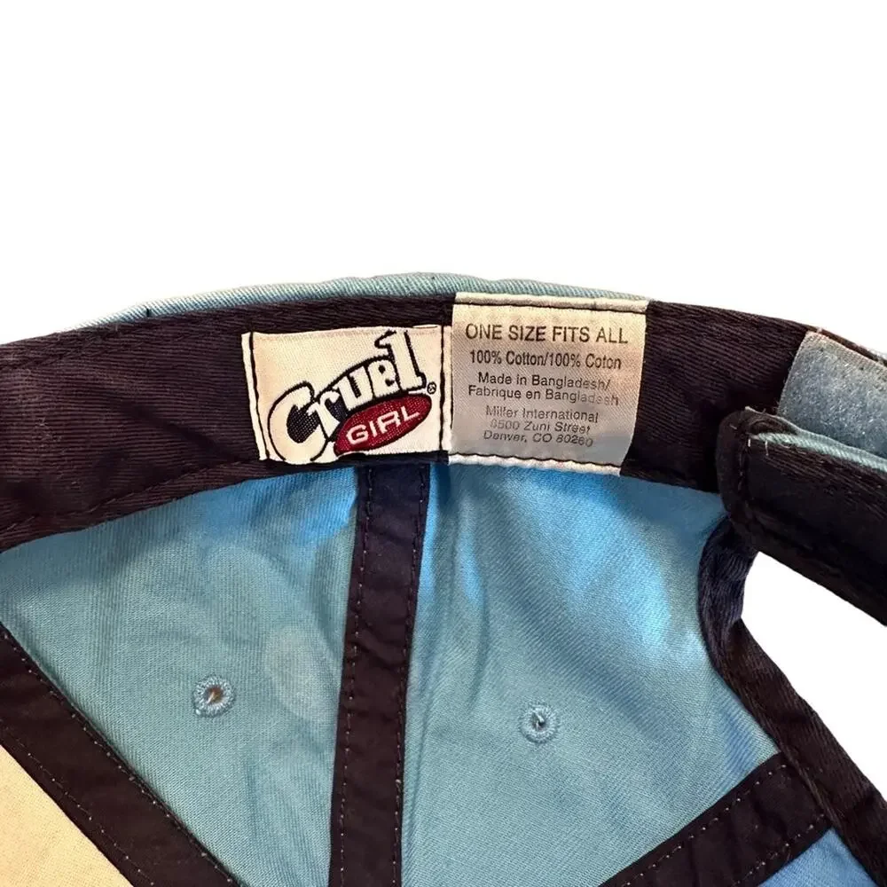 Vintage Cruel Girl Western Wear Baseball Cap Blue